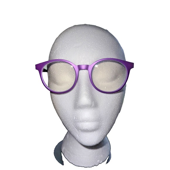 Accessories - Stylish Airport Eyewear Purple Round Eyeglass Frames‎ 48-20-155 - Chic & Modern